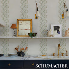 Load image into Gallery viewer, Schumacher Leonidis Stripe Wallpaper 5016461 / Green