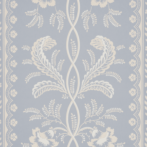 Schumacher Bell Flowers Wallpaper 5016490 / Light Blue