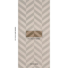 Load image into Gallery viewer, Schumacher Staggered Chevron Sisal Wallpaper 5016561 / Brown