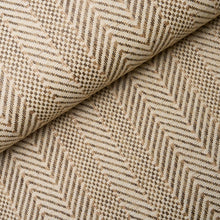 Load image into Gallery viewer, Schumacher Zig Zag Paperweave Wallpaper 5016601 / Flax