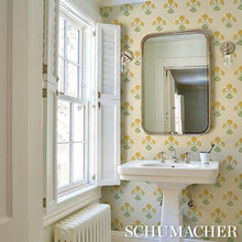 Load image into Gallery viewer, Schumacher Saranda Flower Sisal  Wallpaper 5016670 / Marigold