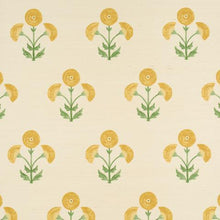 Load image into Gallery viewer, Schumacher Saranda Flower Sisal  Wallpaper 5016670 / Marigold