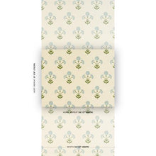 Load image into Gallery viewer, Schumacher Saranda Flower Sisal  Wallpaper 5016671 / Sky