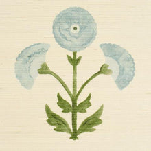 Load image into Gallery viewer, Schumacher Saranda Flower Sisal  Wallpaper 5016671 / Sky