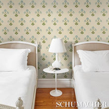 Load image into Gallery viewer, Schumacher Saranda Flower Sisal  Wallpaper 5016671 / Sky