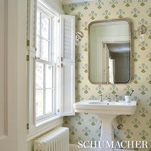 Load image into Gallery viewer, Schumacher Saranda Flower Sisal  Wallpaper 5016671 / Sky