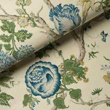 Load image into Gallery viewer, Schumacher Josephine Sisal Wallpaper 5016680 / Peacock