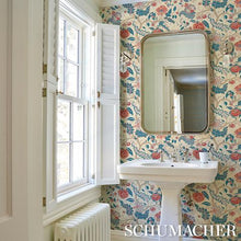 Load image into Gallery viewer, Schumacher Sinhala Sisal Wallpaper 5016691 / Rouge &amp; Indigo