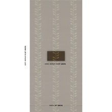 Load image into Gallery viewer, Schumacher Geo Leaf Sisal Wallpaper 5016701 / Metallic Gold &amp; Sepia