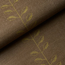 Load image into Gallery viewer, Schumacher Geo Leaf Sisal Wallpaper 5016701 / Metallic Gold &amp; Sepia