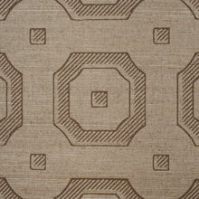 Load image into Gallery viewer, Schumacher Beveled Frame Sisal Wallpaper 5016732 / Sepia