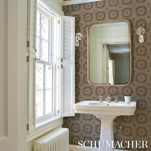 Load image into Gallery viewer, Schumacher Beveled Frame Sisal Wallpaper 5016732 / Sepia