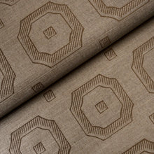 Load image into Gallery viewer, Schumacher Beveled Frame Sisal Wallpaper 5016732 / Sepia