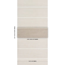 Load image into Gallery viewer, Schumacher Checkered Stripe Sisal Wallpaper 5016750 / Flax