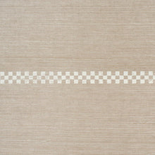 Load image into Gallery viewer, Schumacher Checkered Stripe Sisal Wallpaper 5016750 / Flax