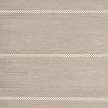 Load image into Gallery viewer, Schumacher Checkered Stripe Sisal Wallpaper 5016750 / Flax