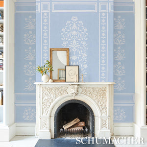 Schumacher Bar Palladio 2 Panel Set Wallpaper 5016831 / Sky