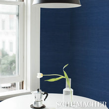 Load image into Gallery viewer, Schumacher Haruki Sisal Wallpaper 5016856 / Blue Is The Coolest Color