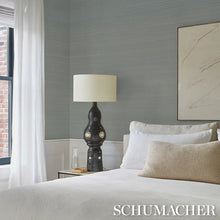 Load image into Gallery viewer, Schumacher Musa Abaca Wallcovering Wallpaper 5016872 / Sky Blue