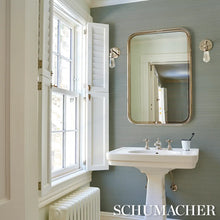 Load image into Gallery viewer, Schumacher Musa Abaca Wallcovering Wallpaper 5016872 / Sky Blue