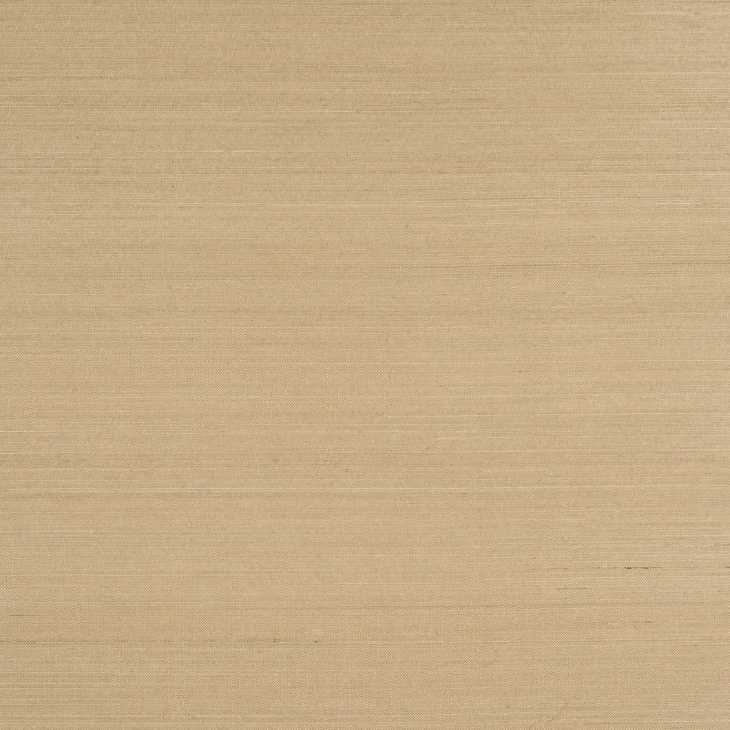 Schumacher Musa Abaca Wallcovering Wallpaper 5016873 / Soft Gold