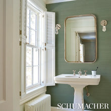 Load image into Gallery viewer, Schumacher Musa Abaca Wallcovering Wallpaper 5016874 / Seafoam
