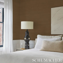 Load image into Gallery viewer, Schumacher Musa Abaca Wallcovering Wallpaper 5016875 / Toffee