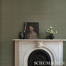 Load image into Gallery viewer, Schumacher Musa Abaca Wallcovering Wallpaper 5016876 / Eucalyptus