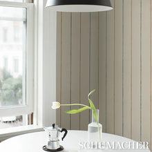 Load image into Gallery viewer, Schumacher Draper Stripe Wallpaper 5016893 / Moonlight
