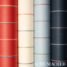 Load image into Gallery viewer, Schumacher Draper Stripe Wallpaper 5016893 / Moonlight