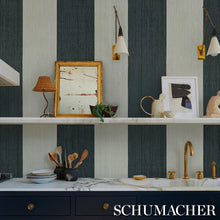 Load image into Gallery viewer, Schumacher Backdrop Painter&#39;s Stripe Wallpaper 5016901 / Rococo