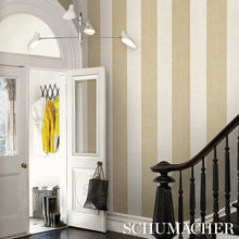 Load image into Gallery viewer, Schumacher Backdrop Painter's Stripe Wallpaper 5016900 / Moonlight