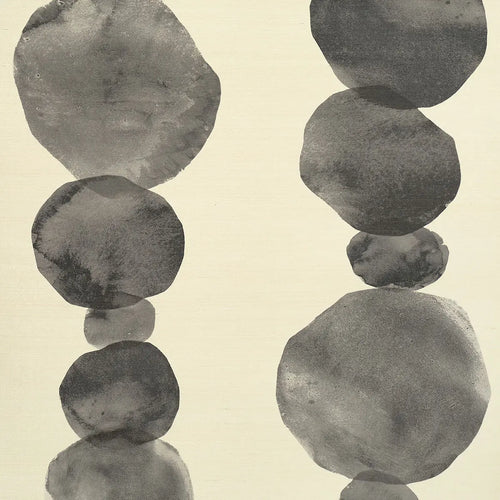 Schumacher Hyperion Sisal Wallpaper 5016910 / Off Black