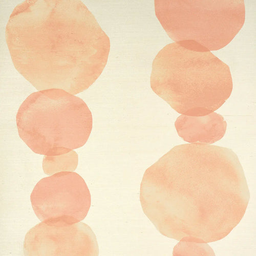 Schumacher Hyperion Sisal Wallpaper 5016911 / Peach