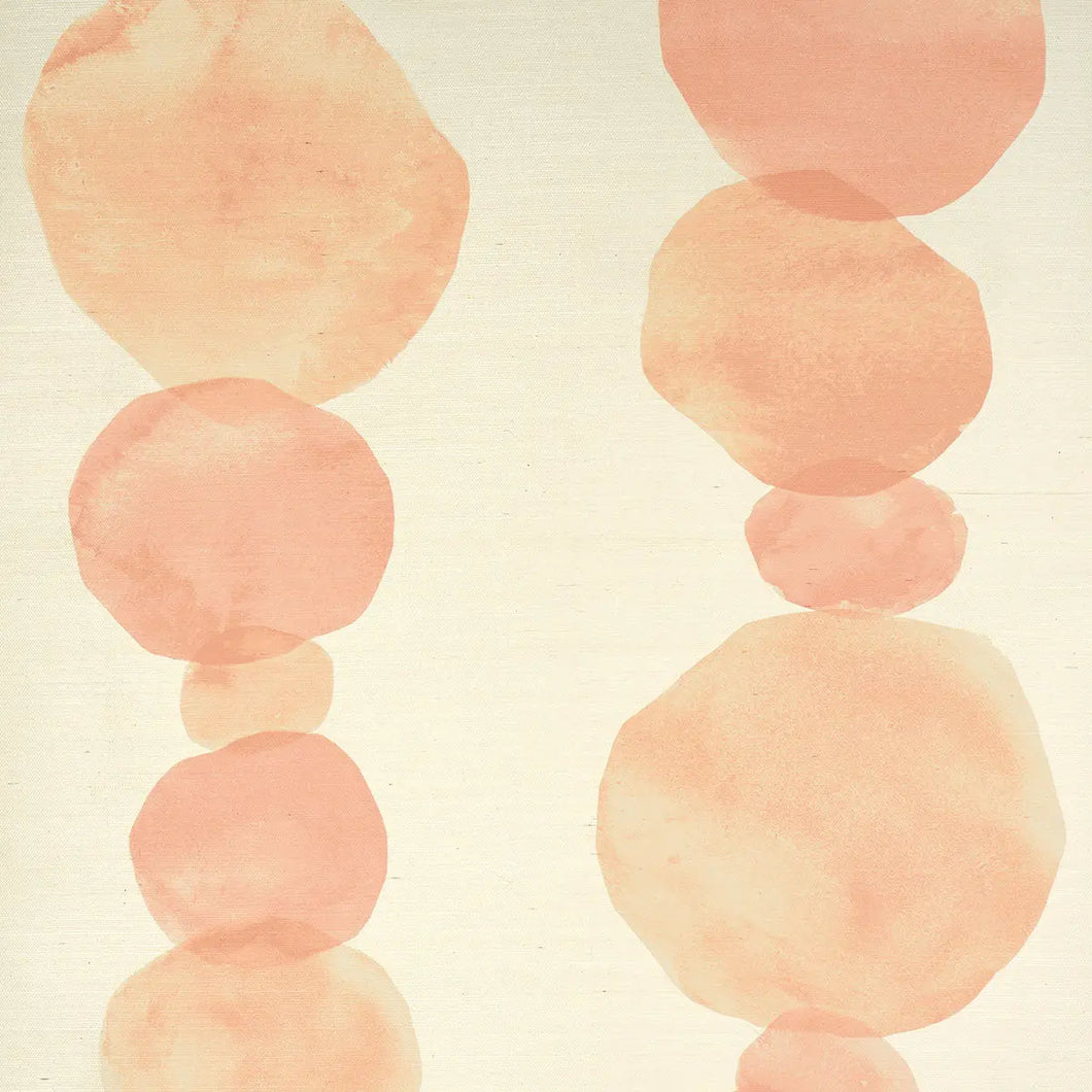 Schumacher Hyperion Sisal Wallpaper 5016911 / Peach