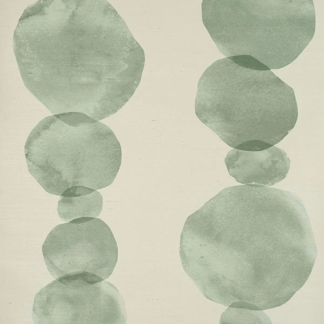 Schumacher Hyperion Sisal Wallpaper 5016912 / Soft Green