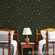 Load image into Gallery viewer, Schumacher Fly Fishing Wallpaper 5016991 / Forest Green