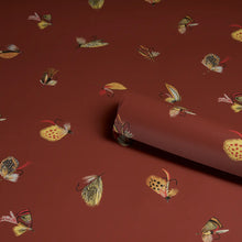 Load image into Gallery viewer, Schumacher Fly Fishing Wallpaper 5016992 / Russet