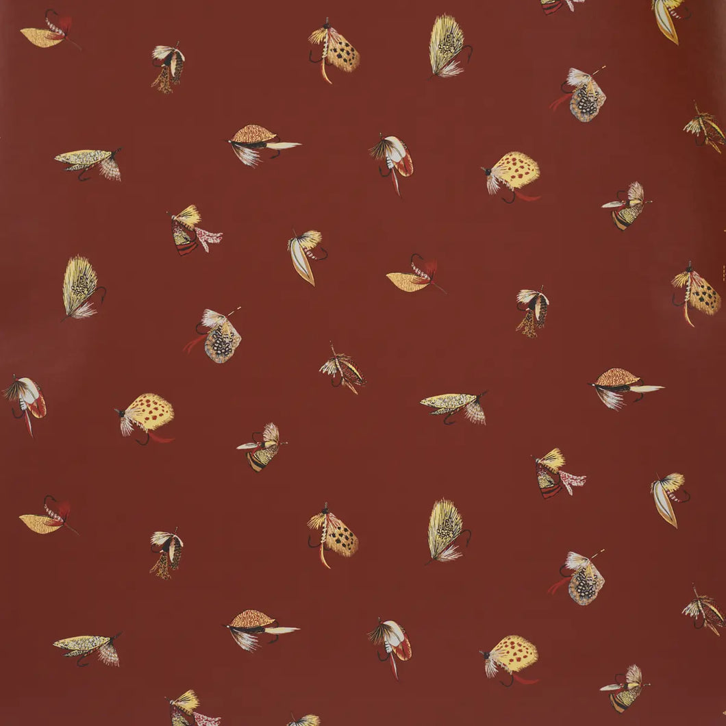 Schumacher Fly Fishing Wallpaper 5016992 / Russet