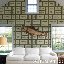 Load image into Gallery viewer, Schumacher Jamie&#39;s Trophies Sisal Wallpaper 5017000 / Forest Green