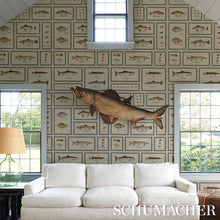 Load image into Gallery viewer, Schumacher Jamie&#39;s Trophies Sisal Wallpaper 5017002 / Sky