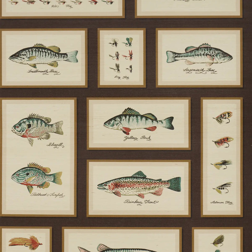 Schumacher Jamie's Trophies Sisal Wallpaper 5017003 / Charcoal