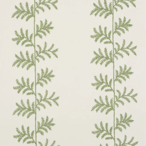 Schumacher Eloise Embroidery Wallcovering Wallpaper 5017100 / Sage