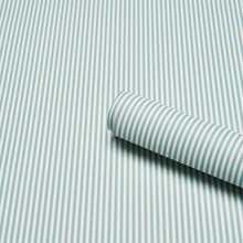 Load image into Gallery viewer, Schumacher Emma Stripe Narrow Wallpaper 5017191 / Chambray