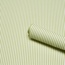 Load image into Gallery viewer, Schumacher Emma Stripe Narrow Wallpaper 5017193 / Leaf