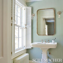 Load image into Gallery viewer, Schumacher Emma Stripe Narrow Wallpaper 5017195 / Teal
