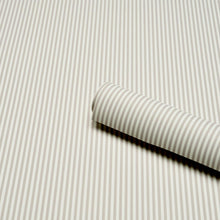 Load image into Gallery viewer, Schumacher Emma Stripe Narrow Wallpaper 5017198 / Stone