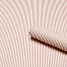 Load image into Gallery viewer, Schumacher Emma Stripe Narrow Wallpaper 5017200 / Rose