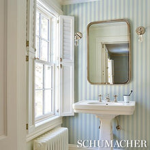 Load image into Gallery viewer, Schumacher Emma Stripe Wallpaper 5017210 / Sky