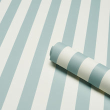 Load image into Gallery viewer, Schumacher Emma Stripe Wallpaper 5017211 / Chambray